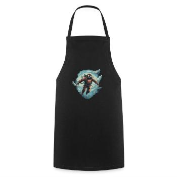 Diver - Cooking Apron - black - Front - AI Model Male 185 dark (185cm)