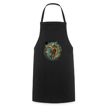 Plongeur - Tablier de cuisine - noir - Devant - AI Model Male 185 dark (185cm)