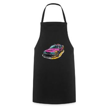 Voiture - Illustration - Tablier de cuisine - noir - Devant - AI Model Male 185 dark (185cm)