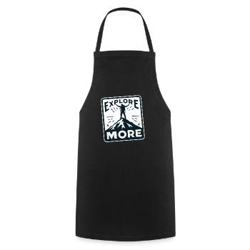 Explore more - Wanderer - Cooking Apron - black - Front - AI Model Male 185 dark (185cm)