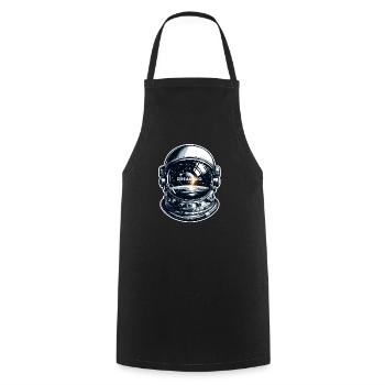Dream Big - Astronaut Illustration - Kochschürze - Schwarz - Vorne - AI Model Male 185 dark (185cm)