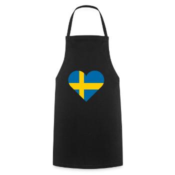 Suède - Tablier de cuisine - noir - Devant - AI Model Male 185 dark (185cm)