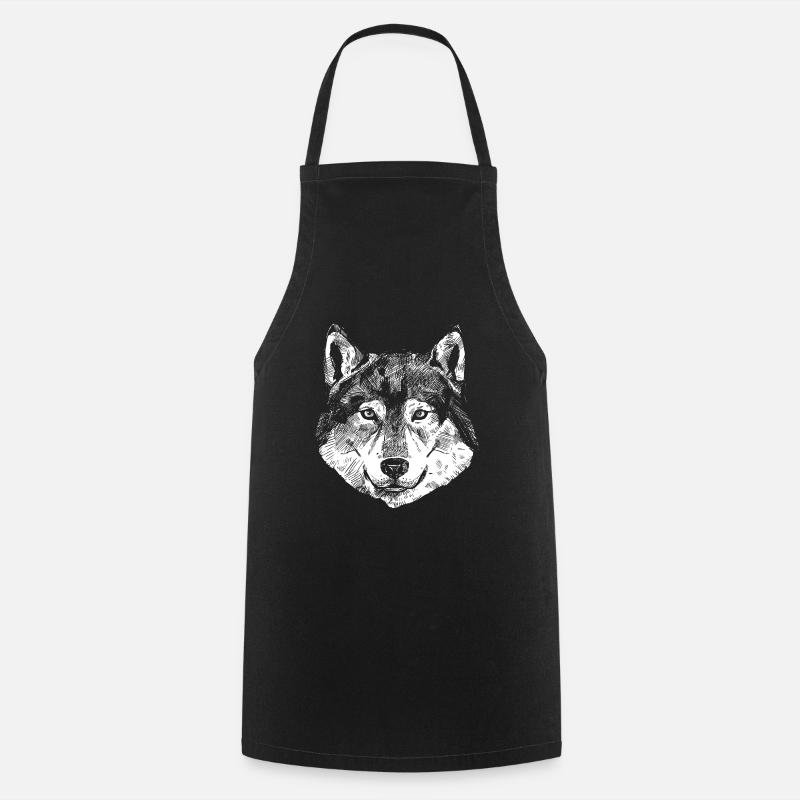 Wolf - Kochschürze - Schwarz