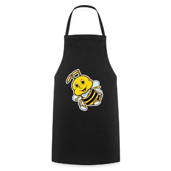 bee - Cooking Apron - black - Front - AI Model Male 185 dark (185cm)