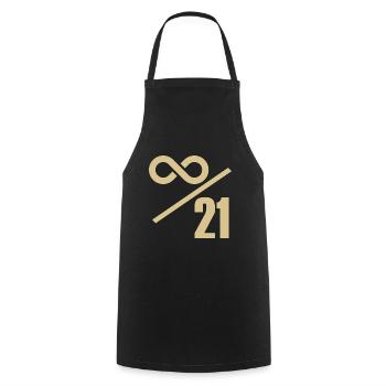 Bitcoin 21 Million Limit - Infinitely Valuable - Cooking Apron - black - Front - AI Model Male 185 dark (185cm)
