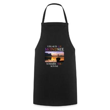 Mondsee - Cooking Apron - black - Front - AI Model Male 185 dark (185cm)