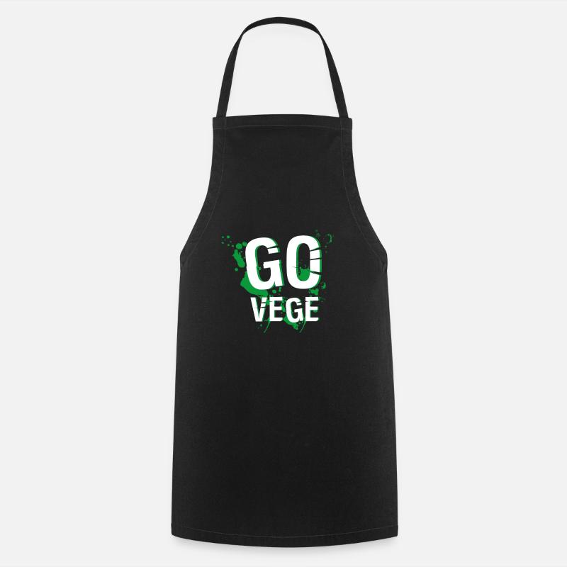 GO VEGE - Tablier de cuisine - noir
