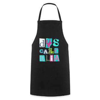 SPED Neurodiversité Dyscalculie - Tablier de cuisine - noir - Devant - AI Model Male 185 dark (185cm)