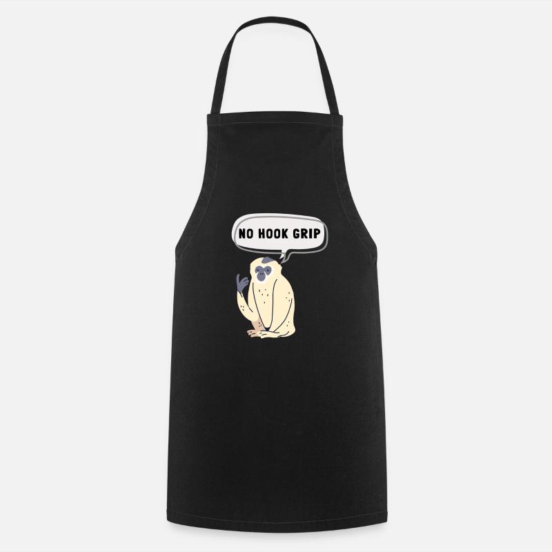 Weight Lifting Power Snatch - Cooking Apron - black