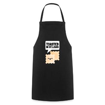 St. Louis Toasted Ravioli - Kochschürze - Schwarz - Vorne - AI Model Male 185 dark (185cm)