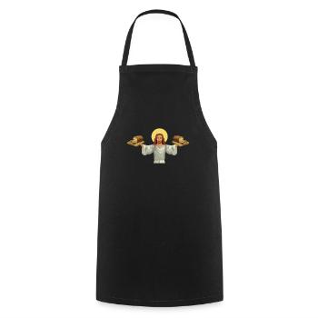Baking Raisin Bread - Kochschürze - Schwarz - Vorne - AI Model Male 185 dark (185cm)