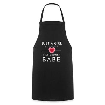 Babes Who Brunch Squat - Kochschürze - Schwarz - Vorne - AI Model Male 185 dark (185cm)
