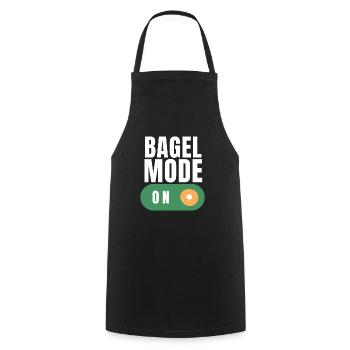 Sesame Bagel New York Jewish Deli - Kochschürze - Schwarz - Vorne - AI Model Male 185 dark (185cm)