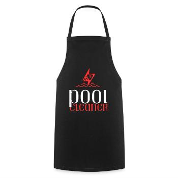 Pool Guy Maintenance And Swimming Pool Cleaner - Kochschürze - Schwarz - Vorne - AI Model Male 185 dark (185cm)