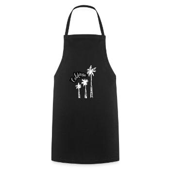 California This Place - Cooking Apron - black - Front - AI Model Male 185 dark (185cm)