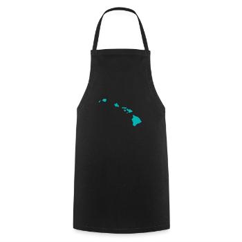 Waikiki Honolulu Island - Cooking Apron - black - Front - AI Model Male 185 dark (185cm)