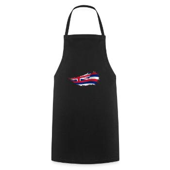 Waikiki Honolulu Island - Cooking Apron - black - Front - AI Model Male 185 dark (185cm)