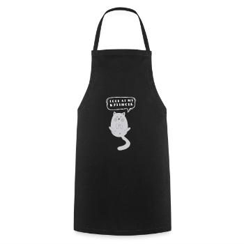 Cat Butthole - Cooking Apron - black - Front - AI Model Male 185 dark (185cm)