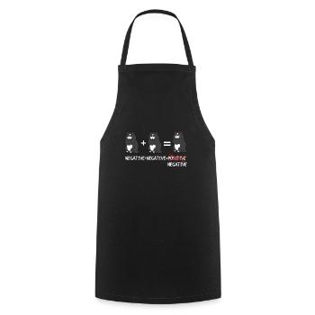 Cat Owner - My cat thinks I'm awesome - Cooking Apron - black - Front - AI Model Male 185 dark (185cm)