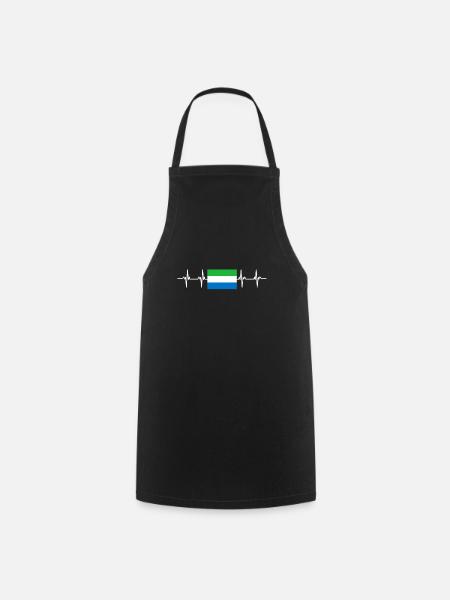 African Flag - Sierra Leone - Cooking Apron - black