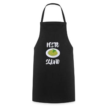 Italian Cuisine - Basil Pesto Is The Besto - Kochschürze - Schwarz - Vorne - AI Model Male 185 dark (185cm)