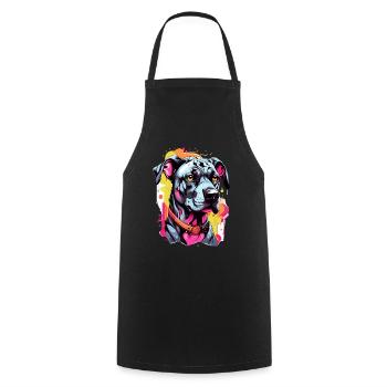 Great Dane, Great Dane - Cooking Apron - black - Front - AI Model Male 185 dark (185cm)