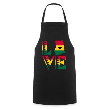 Adore Ghana Afrikanisches Land Afrika Ghana - Kochschürze - Schwarz - Vorne - AI Model Male 185 dark (185cm)