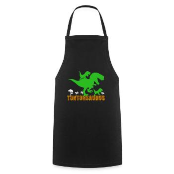 Tonton Le Meilleur Des Dinosaure Tontonsaurus - Tablier de cuisine - noir - Devant - AI Model Male 185 dark (185cm)