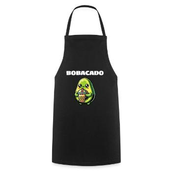 Bobacado - Tablier de cuisine - noir - Devant - AI Model Male 185 dark (185cm)