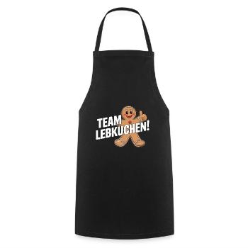 L’équipe Gingerbread ! - Tablier de cuisine - noir - Devant - AI Model Male 185 dark (185cm)