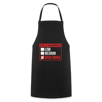 Krav Maga - Tablier de cuisine - noir - Devant - AI Model Male 185 dark (185cm)