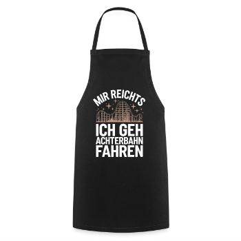 Roller Coaster Amusement Park Roller Coaster - Cooking Apron - black - Front - AI Model Male 185 dark (185cm)