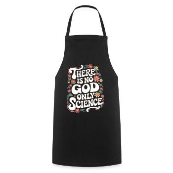 Atheismus Atheist Anti-Religion Agnostiker - Kochschürze - Schwarz - Vorne - AI Model Male 185 dark (185cm)