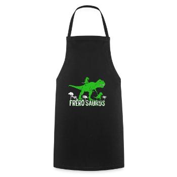Frèrosaurus Grand Frère Dinosaure Annonce - Tablier de cuisine - noir - Devant - AI Model Male 185 dark (185cm)