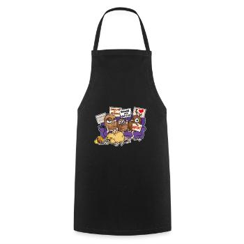 Couch Potato Club Personne paresseuse - Tablier de cuisine - noir - Devant - AI Model Male 185 dark (185cm)