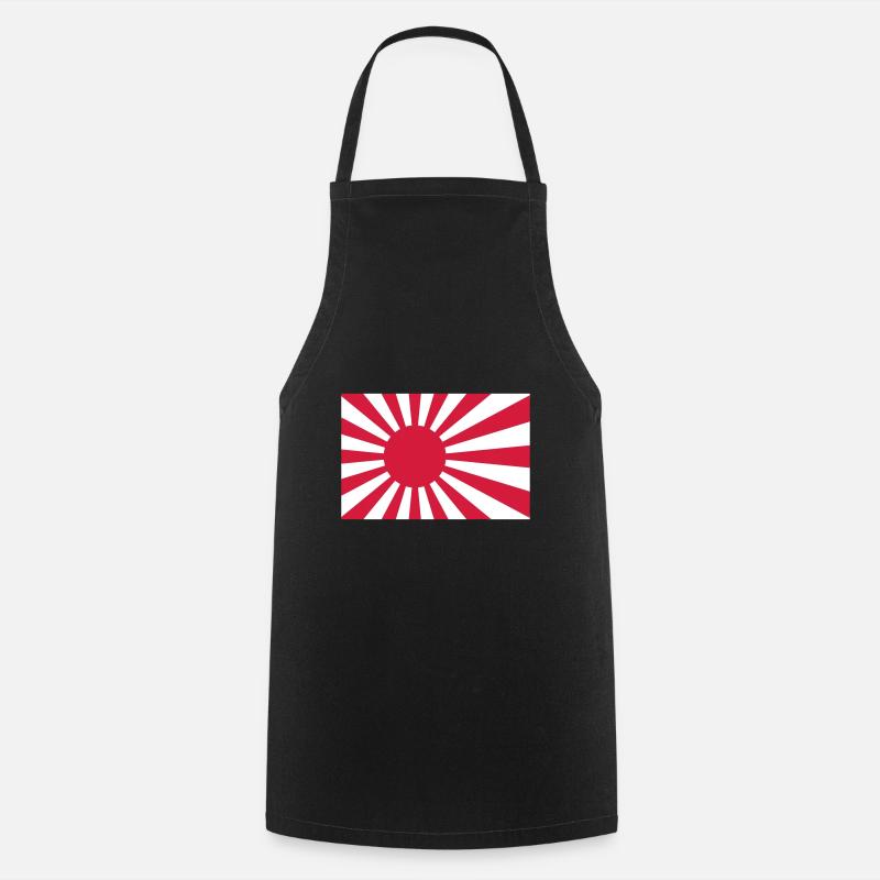 Japan Naval flag - Cooking Apron - black