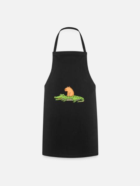 Capybara Capibara - Kochschürze - Schwarz
