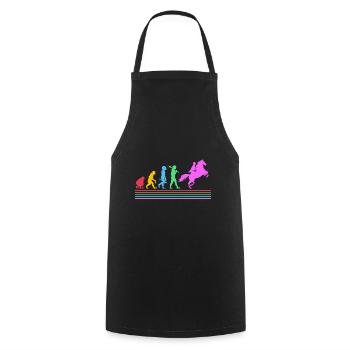 Horse Racing Evolution - Cooking Apron - black - Front - AI Model Male 185 dark (185cm)