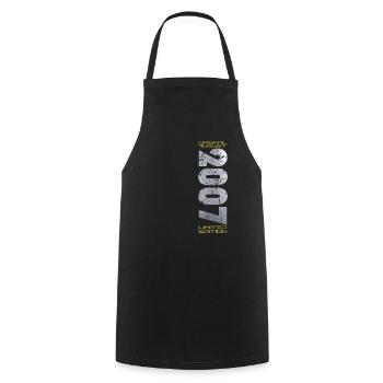 17ème Anniversaire Original Août 2007 Millésime 2007 - Tablier de cuisine - noir - Devant - AI Model Male 185 dark (185cm)
