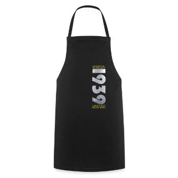 85th Birthday Original August 1939 Born 1939 - Cooking Apron - black - Front - AI Model Male 185 dark (185cm)