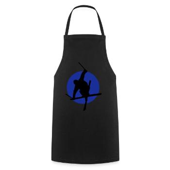Ski Freestyler Symbol - Kochschürze - Schwarz - Vorne - AI Model Male 185 dark (185cm)