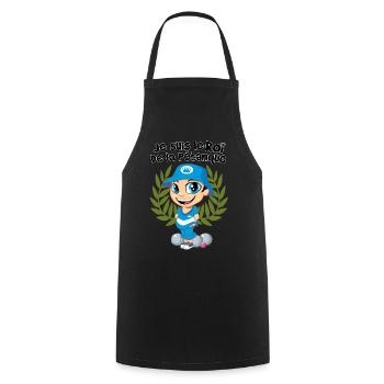 King of bowls - Cooking Apron - black - Front - AI Model Male 185 dark (185cm)