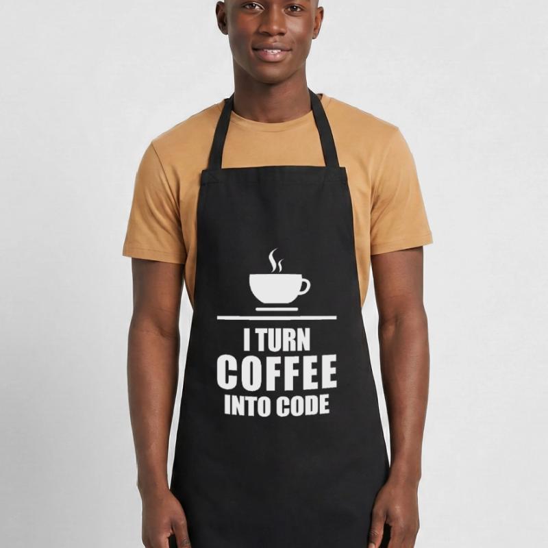 Coffee Caffeine Programming Code Cooking Apron