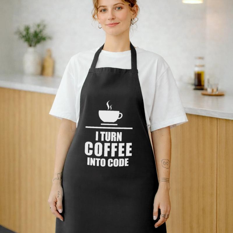 Coffee Caffeine Programming Code Cooking Apron
