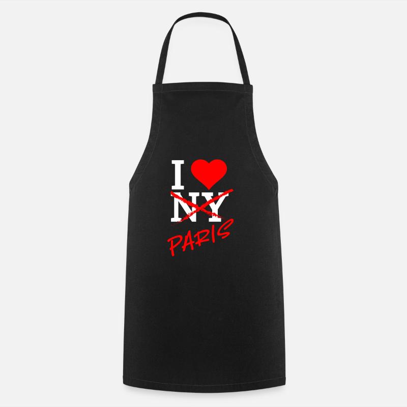 I Love Paris! - Cooking Apron - black