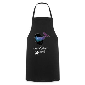 I need some space: whale space Space Galaxy - Cooking Apron - black - Front - AI Model Male 185 dark (185cm)