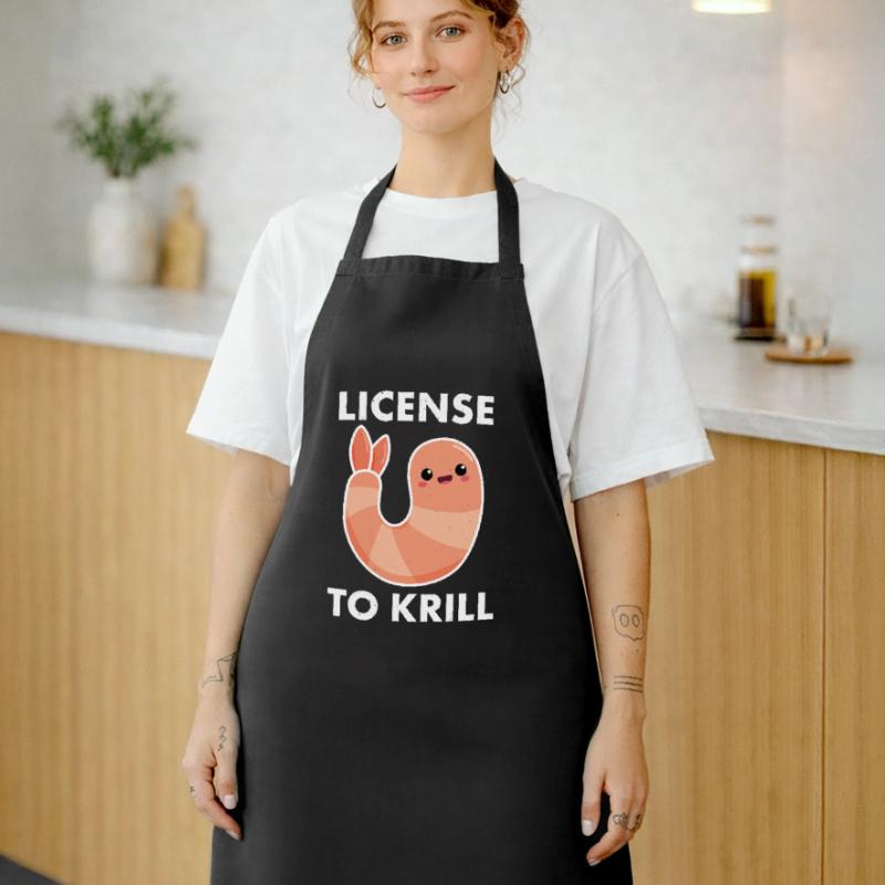 Lizenz für Krill, Garnelen oder Garnelen Kochschürze