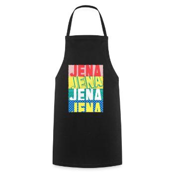 Jena Germany City Skyline Home Love - Cooking Apron - black - Front - AI Model Male 185 dark (185cm)