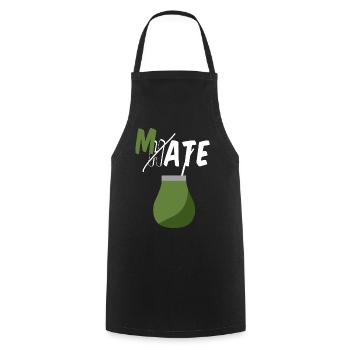 Don't hate, drink Mate - Cooking Apron - black - Front - AI Model Male 185 dark (185cm)