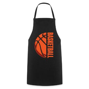 Basketball Basketballer - Kochschürze - Schwarz - Vorne - AI Model Male 185 dark (185cm)